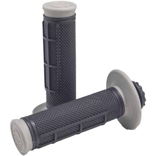 Pro Taper Pro Series Clamp On Grips, 1/2 Waffle Gray/Black, SKU ptr023353.