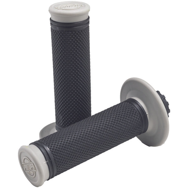 Pro Taper Pro Series Clamp On Grips, Full Diamond Gray/Black, SKU ptr023360.