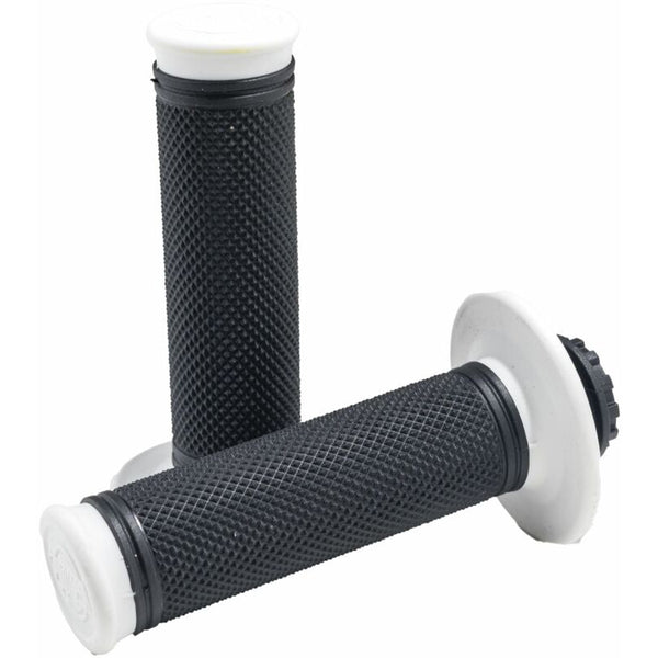 Pro Taper Pro Series Clamp On Grips, Full Diamond White/Black, SKU ptr023362.