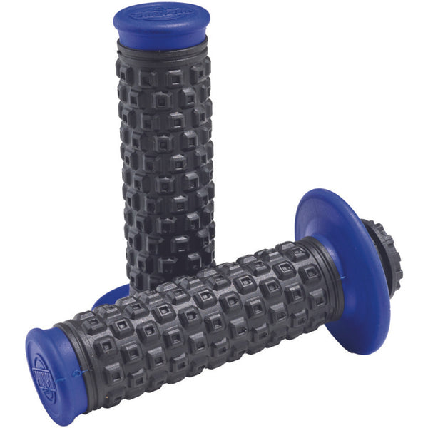 Pro Taper Pro Series Clamp On Grips, Pillow Top Blue/Black, SKU ptr023366.