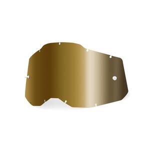 Studio image on a white background of 100%, Replacement Lens (Accuri 2/Racecraft 2/Strata 2), Goggle Lens, SKU 5808114400, sizes Blue, Clear, Injected Clear, Dark Smoke, Mirror Blue, Mirror Gold, Mirror Green, Mirror Pink, Mirror Red, Mirror Red/Blue, Mirror Silver, Mirror True Gold