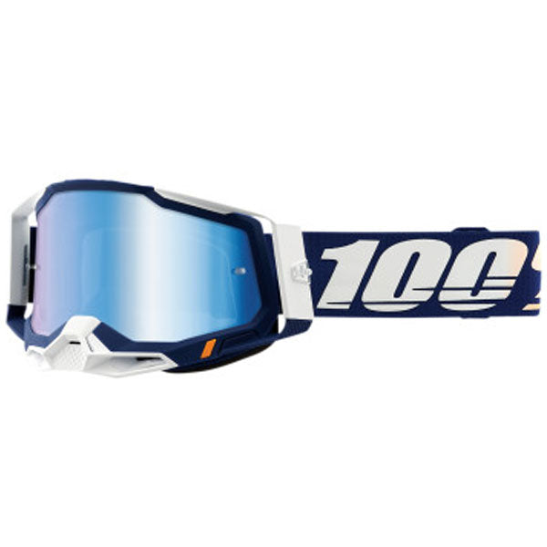 Product photo of 100%, Racecraft 2.0 Goggle (Mirror Lens), Goggles, SKU 26012908, color options Arbis, Mirror Silver Lens, Mayfair, Mirror Silver Lens, Maho, Silver Flash Lens, Concordia, Mirror Blue Lens, Airblast, Mirror Silver Lens, Blue, Mirror Blue Lens, Fremont, Mirror Blue Lens, Red, Mirror Red Lens and more