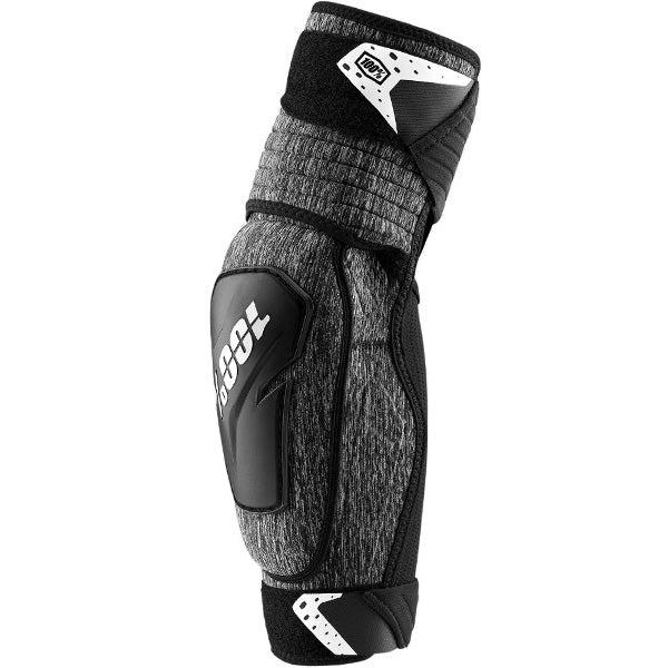 Product photo of 100%, Fortis Elbow Guards (MTB), SKU 27060270, color options Black, Grey Heather/Black, sizes S/M, L/XL, Designed for Mountain Bike, BMX and E-Bike riders