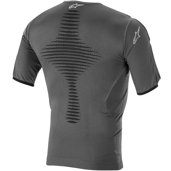 Alpinestars Roost Base Layer Top product image in S/M sizes Anthracite/Black SKU 2701097. Base Layer Shirt | Available at BTO Sports