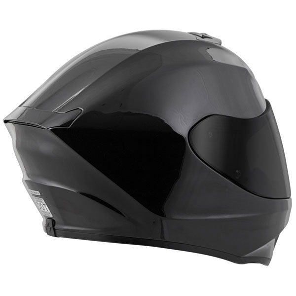 Scorpion EXO - EXO-R420 Solid Helmet, motorcycle helmet, detail view, color options: 2XL, 3XL, 4XL, L, M, S, XL, XS, sizes: Black, Matte Black, Titanium, White