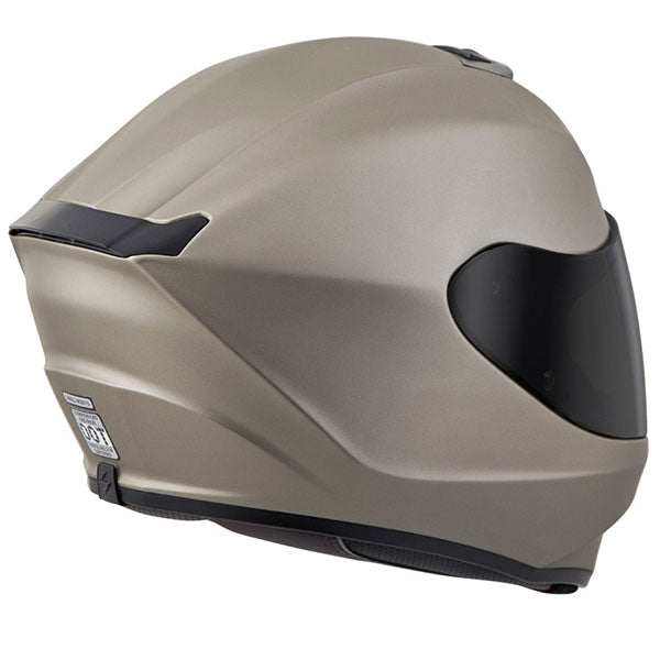 Scorpion EXO - EXO-R420 Solid Helmet, front three-quarter view, color options: 2XL, 3XL, 4XL, L, M, S, XL, XS, sizes: Black, Matte Black, Titanium, White