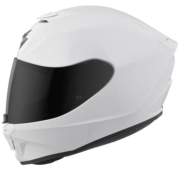 Scorpion EXO - EXO-R420 Solid Helmet, detail view, color options: 2XL, 3XL, 4XL, L, M, S, XL, XS, sizes: Black, Matte Black, Titanium, White