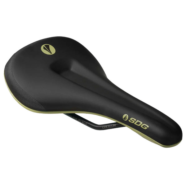 SDG - Bel-Air V3 Max Saddle (MTB) Black/Olive Green Base - SKU: 6171