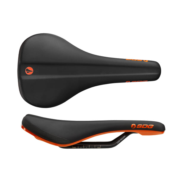 SDG - Bel-Air V3 Saddle (MTB) Black/Orange - SKU: 6332