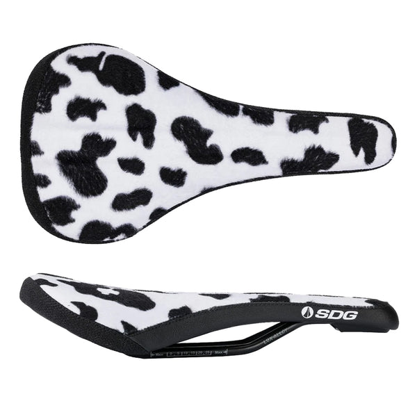 SDG - Bel-Air V3 Traditional Saddle (MTB) Cow Print, Black/White - SKU: 6222