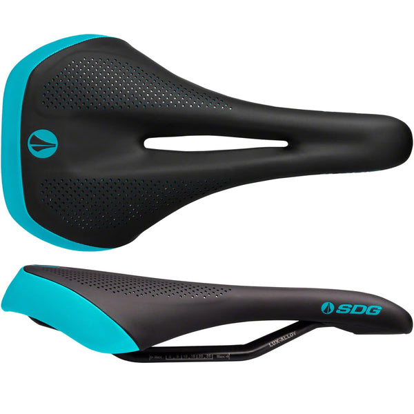 SDG - Allure V2 Saddle (MTB) Black/Turquoise - SKU: 7134