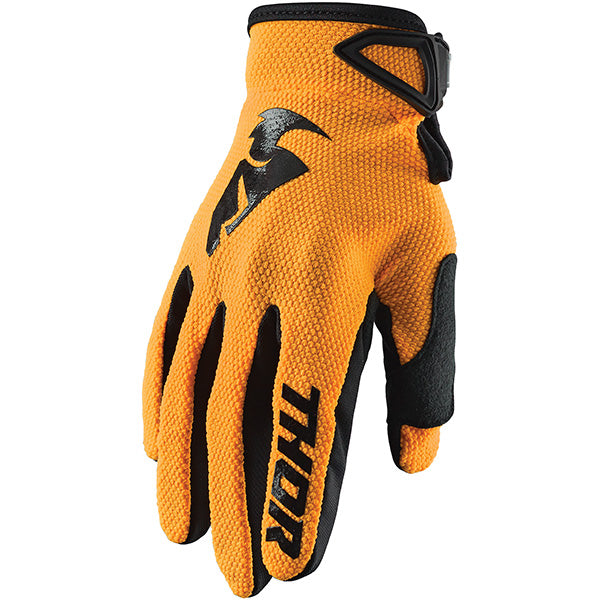 Product image of sector glove orange d7dbd1b0 041e 4fc8 9db0 ee328ba77e83 motocross gloves showing fit, construction, and colorway | Available at BTO Sports