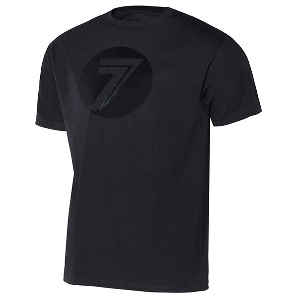 Crisp studio image on a white background of Seven MX Dot Tee (Youth); showing tee fit, printed graphics, and crew neckline; SKU 1500009-004-YS