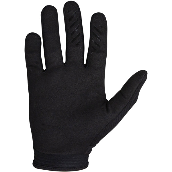 Product image of Seven MX endure avid glove black 1 c96876ec e08f 4666 85b6 7f68733edf51 motocross gloves showing fit, construction, and colorway | Available at BTO Sports