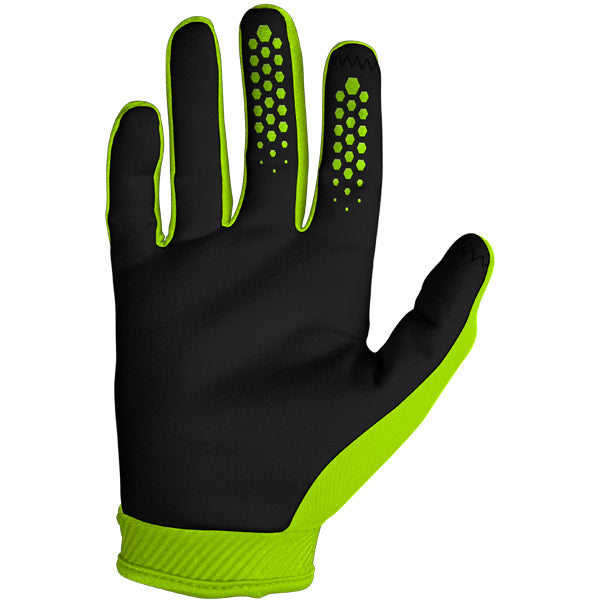 Product image of Seven MX zero cold weather gloves flo yellow 1 82c77318 053d 4762 8394 53c5b857721b motocross gloves showing fit, construction, and colorway | Available at BTO Sports