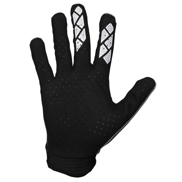 Product image of Seven MX zero crossover glove blk gry 1 d93e5399 d801 4fcc b767 fa7f7b02a430 motocross gloves showing fit, construction, and colorway | Available at BTO Sports