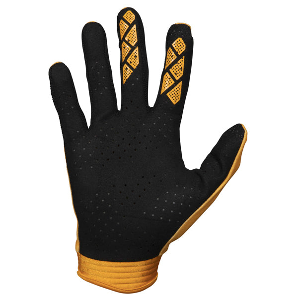 Product image of Seven MX zero crossover glove orange 1 d6a4049b 3693 451f 8449 7b452f1f2950 motocross gloves showing fit, construction, and colorway | Available at BTO Sports
