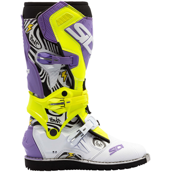 High-resolution studio image of Sidi - Crossair HD Enduro Boots; showing boot profile, closure hardware, and sole tread; SKU 2316000540