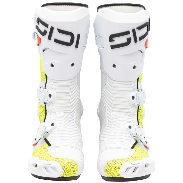Studio photo on a white background of Sidi - Mag 2 Air Boots; showing boot profile, closure hardware, and sole tread; SKU 2011003142