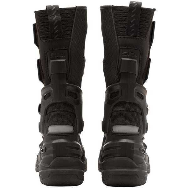 High-resolution studio image of Sidi - Taurus GTX Boots; showing boot profile, closure hardware, and sole tread; SKU 2322000541; Colors: Black, Tan, Green