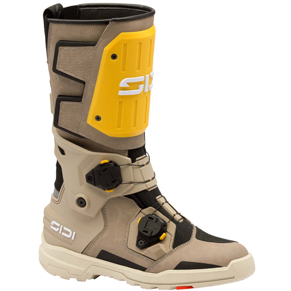 Clean studio shot of Sidi - Taurus GTX Boots; showing boot profile, closure hardware, and sole tread; SKU 2322000541; Colors: Black, Tan, Green