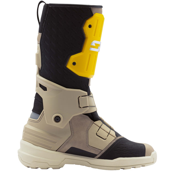 High-resolution studio image of Sidi - Taurus GTX Boots; showing boot profile, closure hardware, and sole tread; SKU 2322000541; Colors: Black, Tan, Green
