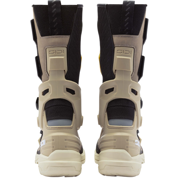 Clean studio shot of Sidi - Taurus GTX Boots; showing boot profile, closure hardware, and sole tread; SKU 2322000541; Colors: Black, Tan, Green