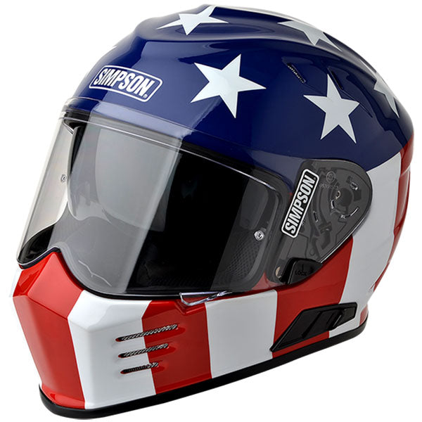 Simpson Outlaw Bandit Simpson Helmet Red Simpson Ghost Bandit