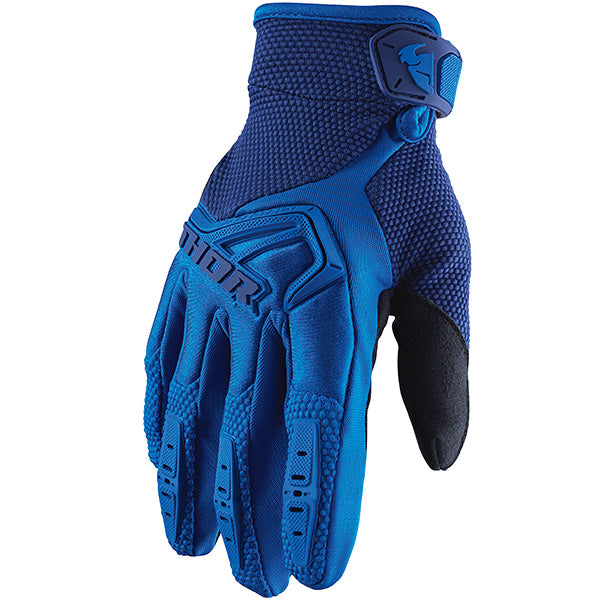 Product image of spectrum glove blue 2886be4b c2e0 428f ae17 5836dac17d8a motocross gloves showing fit, construction, and colorway | Available at BTO Sports