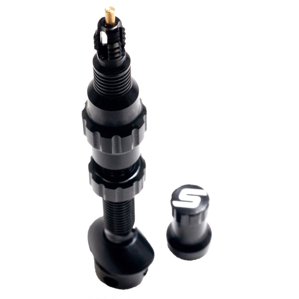 Stan's - Tubeless Exo-Core Valve Stem (MTB) - Black - 63mm - SKU: AS0242