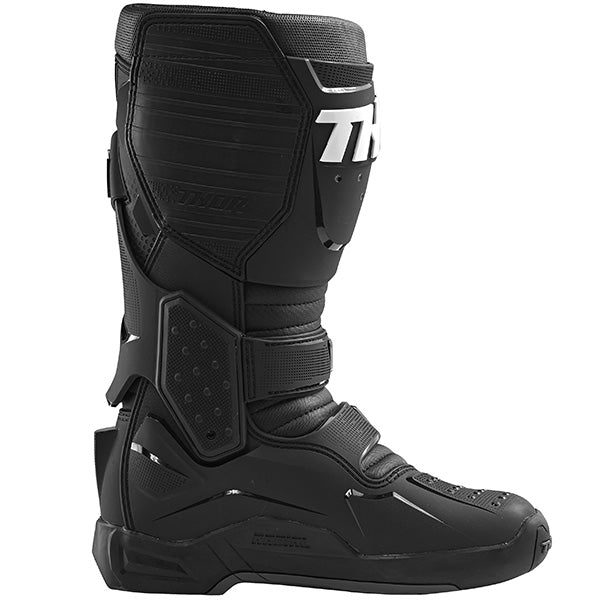 Product image of thor 2019 radial boot black 3 ba3cbfda 17ba 4ef3 a094 a48d23f0e821 motocross boots showing design and colorway | Available at BTO Sports