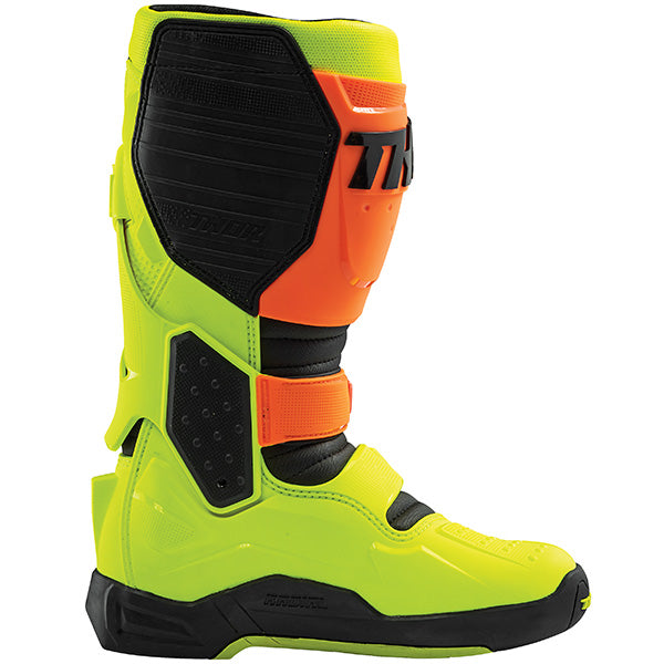 Product image of thor 2019 radial boot flo yellow 3 770d70ed f4a1 46d8 8e55 a82bdb938632 motocross boots showing design and colorway | Available at BTO Sports