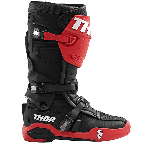 Product image of thor 2019 radial boot red black 2 c918b90f b0ef 497e 81b2 980969135bab motocross boots showing design and colorway | Available at BTO Sports