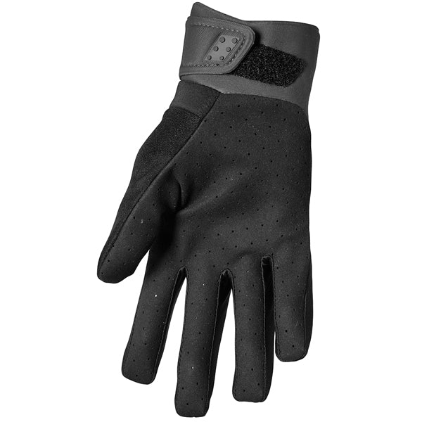 Product image of Thor 22 spectrum cold weather glove black charcoal 2 motocross gloves showing fit, construction, and colorway | Available at BTO Sports