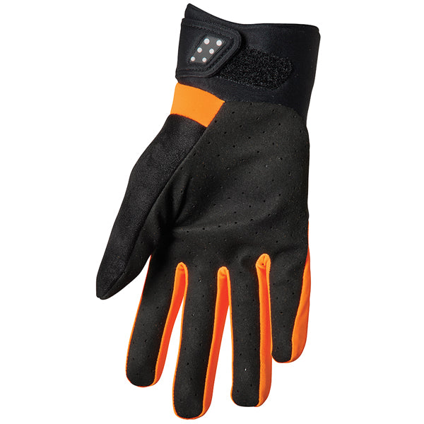 Product image of Thor 22 spectrum cold weather glove orange black 2 motocross gloves showing fit, construction, and colorway | Available at BTO Sports