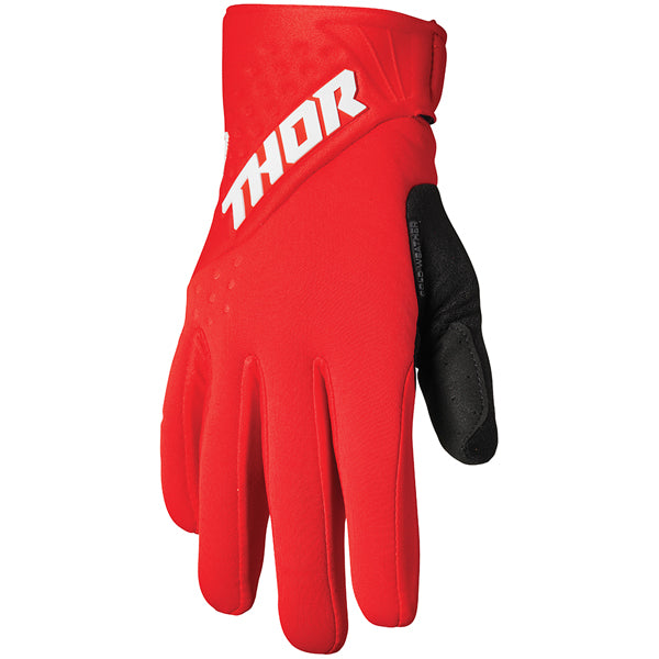 Product image of Thor 22 spectrum cold weather glove red white 1 motocross gloves showing fit, construction, and colorway | Available at BTO Sports