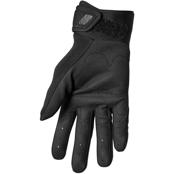 Product image of Thor 22 spectrum glove black 2 e4d2fa95 c4de 4773 99ed 1c3e43923018 motocross gloves showing fit, construction, and colorway | Available at BTO Sports