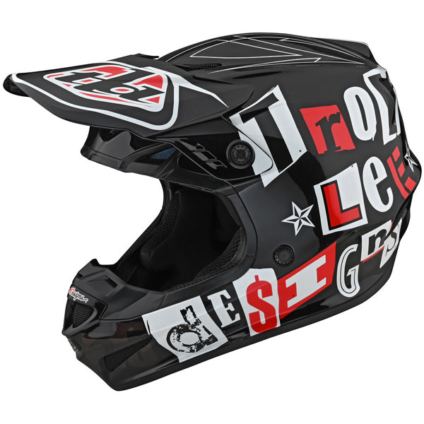 Image of Troy Lee Designs SKU 1030170 GP Anarchy Helmet Size: SM Colors: BLACK (SKU 1030170)