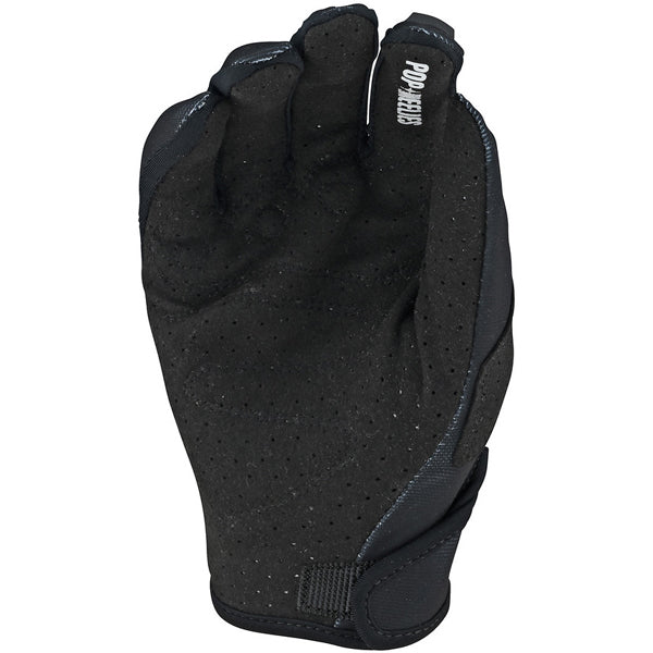 Product image of Troy Lee Designs mx22 gp floral glove women black 2 de142fec 9098 4de5 9606 366e256322 motocross gloves showing fit, construction, and colorway | Available at BTO Sports