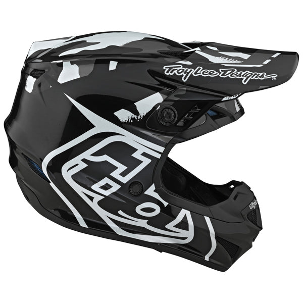 Image of Troy Lee Designs SKU 1042530 GP Overload Camo Helmet (Youth) Size: Y-MD Colors: BLACK (SKU 1042530)