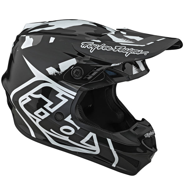 Image of Troy Lee Designs SKU 1042530 GP Overload Camo Helmet (Youth) Size: Y-MD Colors: BLACK (SKU 1042530)