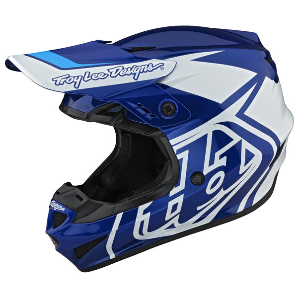 Image of Troy Lee Designs SKU 1042520 GP Overload Helmet (Youth) Size: Y-MD Colors: BLUE (SKU 1042520)