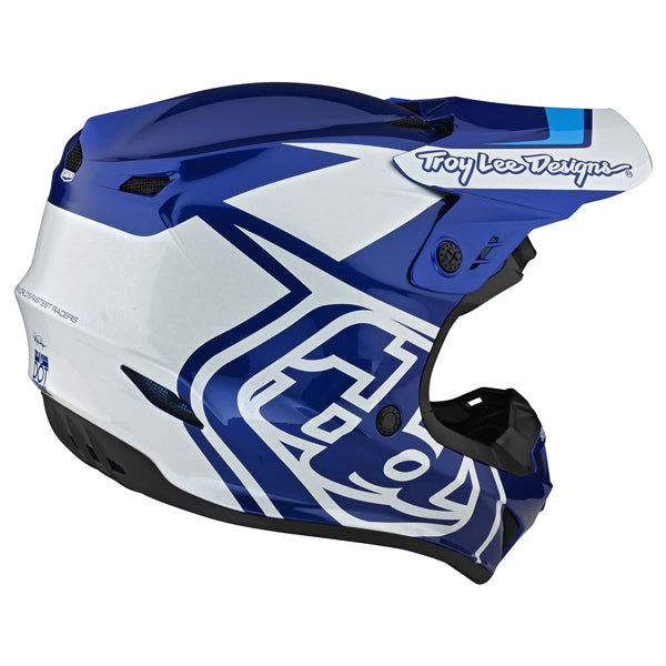 Image of Troy Lee Designs SKU 1042520 GP Overload Helmet (Youth) Size: Y-MD Colors: BLUE (SKU 1042520)