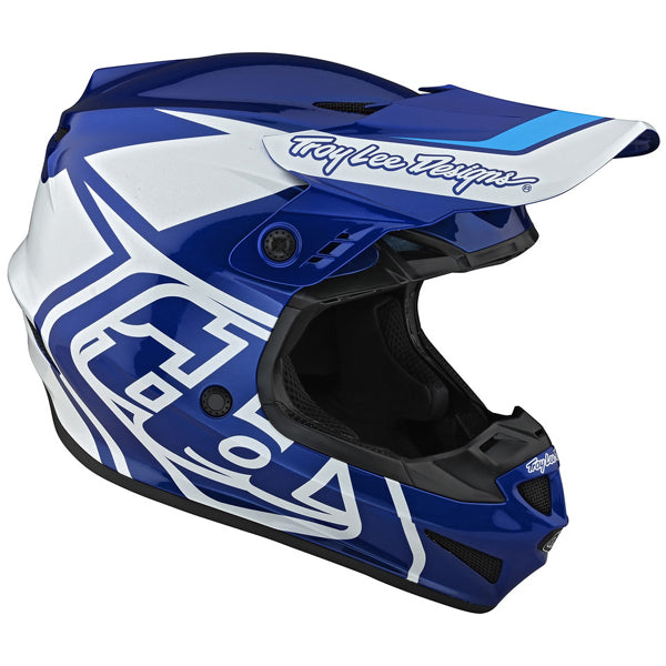 Image of Troy Lee Designs SKU 1042520 GP Overload Helmet (Youth) Size: Y-MD Colors: BLUE (SKU 1042520)