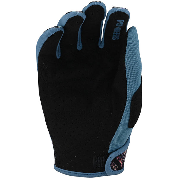 Product image of Troy Lee Designs mx22 gp snake glove women blue 2 e393fe88 e7be 4dcb 9fc4 d4c3aa8ce9f2 motocross gloves showing fit, construction, and colorway | Available at BTO Sports