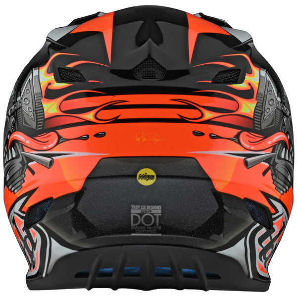 Image of Troy Lee Designs SKU 1092510 SE4 Polyacrylite Carb Helmet Size: XS Colors: BLACK (SKU 1092510)