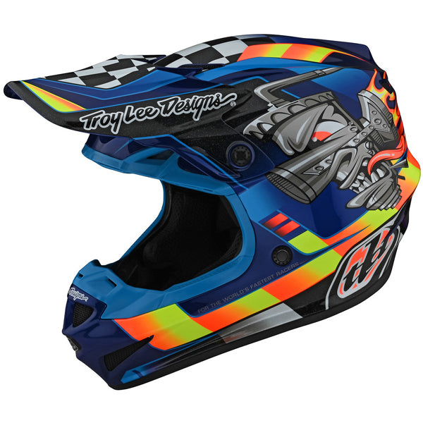 Image of Troy Lee Designs SKU 1092510 SE4 Polyacrylite Carb Helmet Size: XS Colors: BLACK (SKU 1092510)