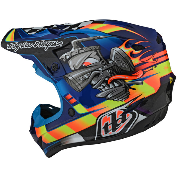 Image of Troy Lee Designs SKU 1092510 SE4 Polyacrylite Carb Helmet Size: XS Colors: BLACK (SKU 1092510)