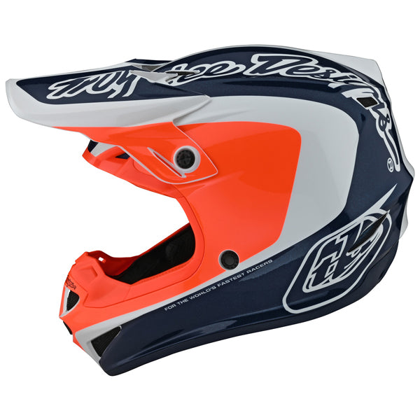 Image of Troy Lee Designs SKU 1091330 SE4 Polyacrylite Corsa Helmet Size: XS Colors: ORANGE (SKU 1091330)
