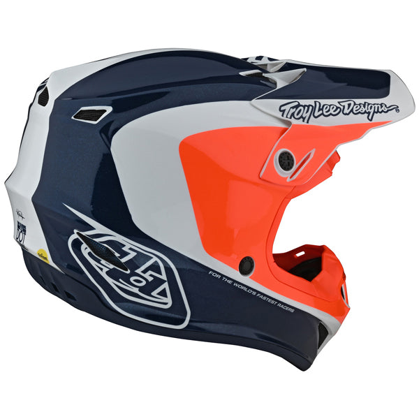 Image of Troy Lee Designs SKU 1091330 SE4 Polyacrylite Corsa Helmet Size: XS Colors: ORANGE (SKU 1091330)